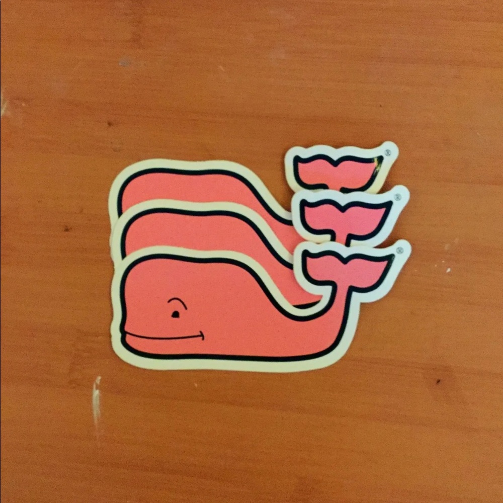 Vineyard Vines set of 3 logo stickers